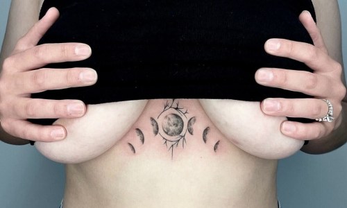 Fine Line Sternum Moon Phases