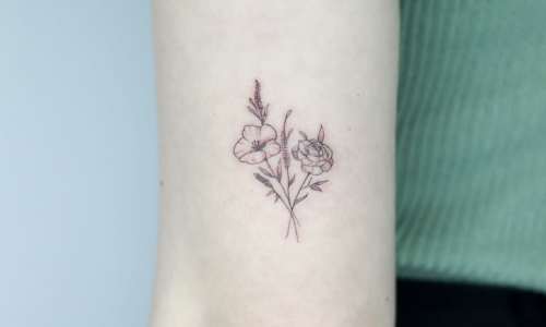 Flower tattoo small