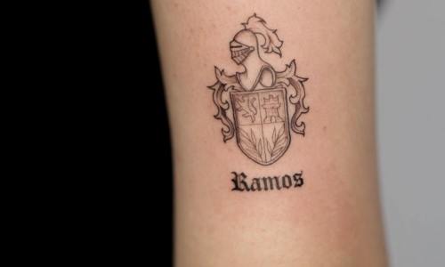 Fine Line Ramos Family Coat of Arms