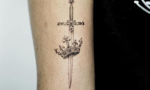 Fine Line Sword and Crown