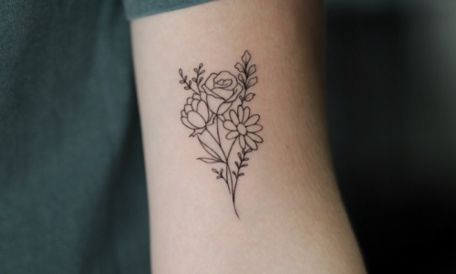 Flower Tattoo Arm