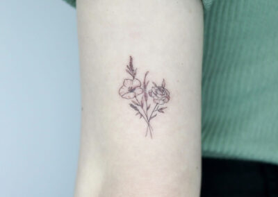 Delicate Flower Tattoo