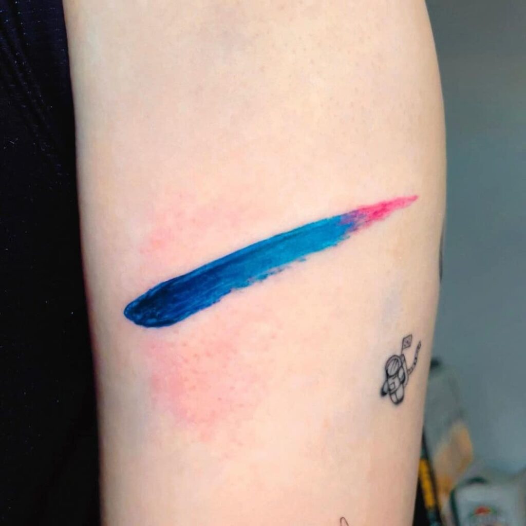 Mantle Tattoo_downtown Los Angeles_watercolor_brush stroke tattoo