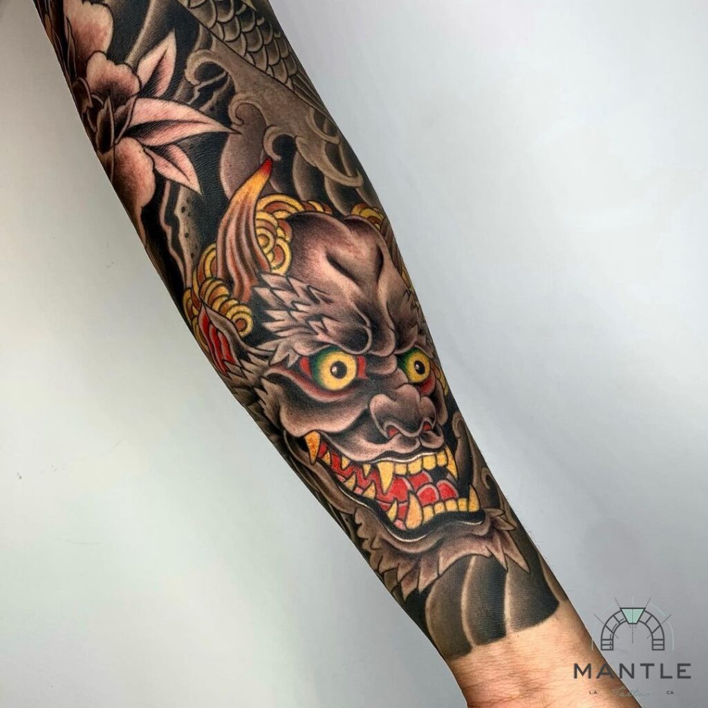 irezumi arm tattoo placement